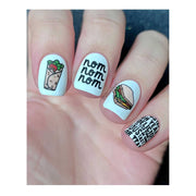 UberChic Beauty Tasty Series: Fast Food Stamping Plate Dark Gray