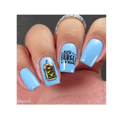 UberChic Beauty Tasty Series: Fast Food Stamping Plate Rosy Brown