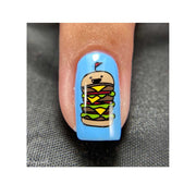 UberChic Beauty Tasty Series: Fast Food Stamping Plate Dim Gray