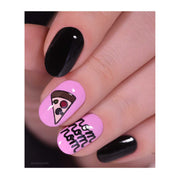 UberChic Beauty Tasty Series: Fast Food Stamping Plate Rosy Brown