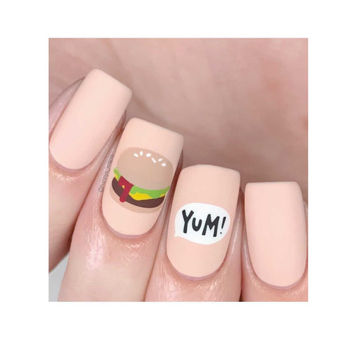 UberChic Beauty Tasty Series: Fast Food Stamping Plate Tan