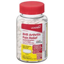 Leader Health Care Leader™ 8-Hour Arthritis Pain Relief 650 mg - 50 Extended-Release Caplets Health care White Smoke