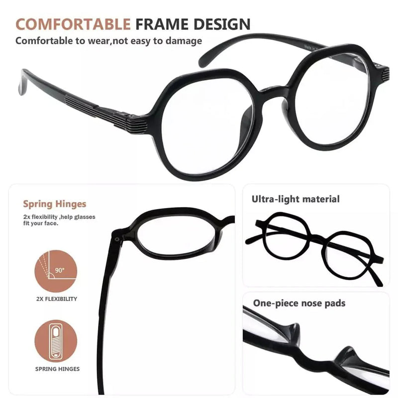 eyekeeper.com Designer Round Glasses for Women Men Retro R2008 Eyeglasses White Smoke Black / without magnification,Black / +0.50,Black / +0.75,Black / +1.00,Black / +1.25,Black / +1.50,Black / +1.75,Black / +2.00,Black / +2.25,Black / +2.50,Black / +2.75,Black / +3.00,Black / +3.50,Black / +4.00,Tortoise / without magnification,Tortoise /