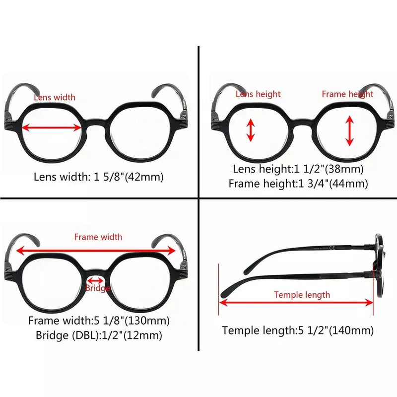 eyekeeper.com Designer Round Glasses for Women Men Retro R2008 Eyeglasses White Smoke Black / without magnification,Black / +0.50,Black / +0.75,Black / +1.00,Black / +1.25,Black / +1.50,Black / +1.75,Black / +2.00,Black / +2.25,Black / +2.50,Black / +2.75,Black / +3.00,Black / +3.50,Black / +4.00,Tortoise / without magnification,Tortoise /