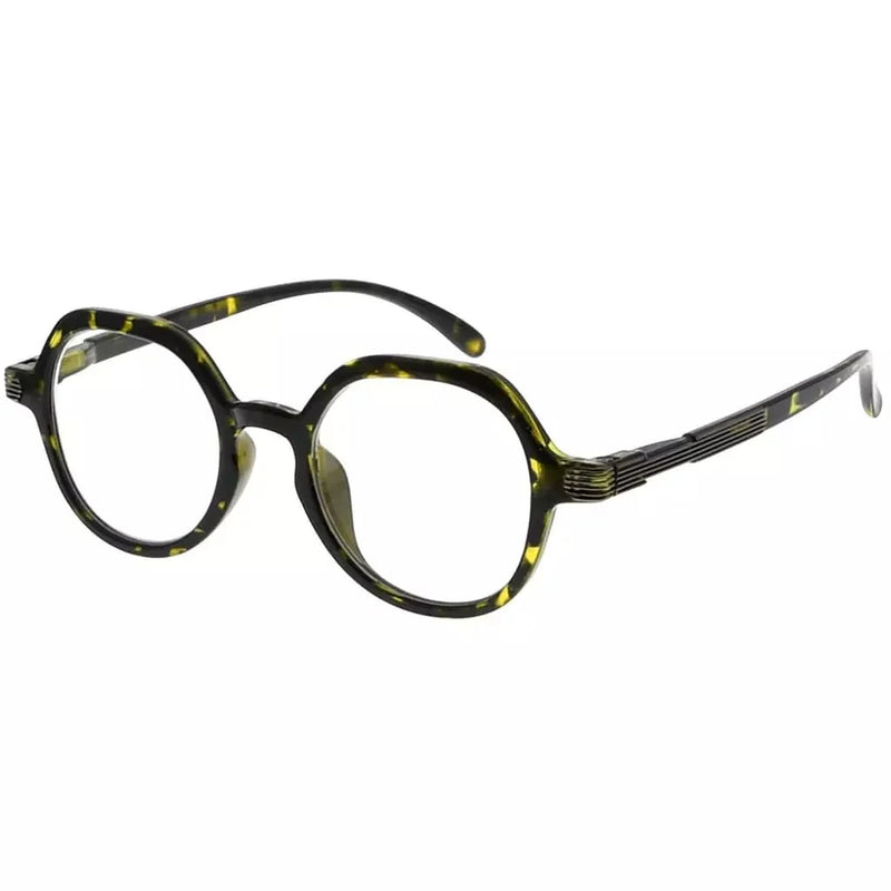 eyekeeper.com Designer Round Glasses for Women Men Retro R2008 Eyeglasses White Smoke Tortoise Yellow / without magnification,Tortoise Yellow / +0.50,Tortoise Yellow / +0.75,Tortoise Yellow / +1.00,Tortoise Yellow / +1.25,Tortoise Yellow / +1.50,Tortoise Yellow / +1.75,Tortoise Yellow / +2.00,Tortoise Yellow / +2.25,Tortoise Yellow / +2.50