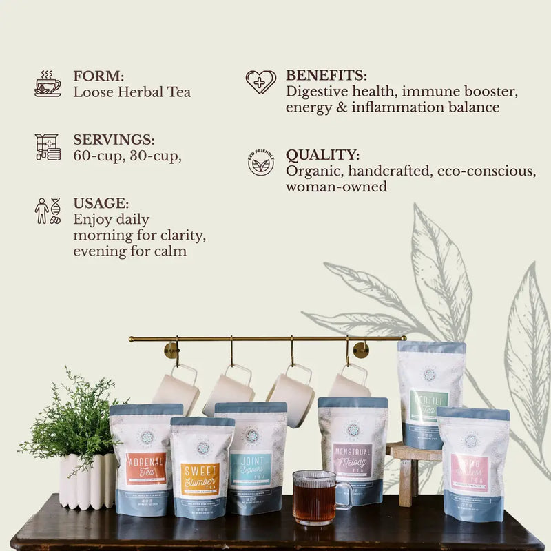 Euphoric Herbals Detox Herbal Tea Herbal Tea Antique White 60 Cup Servings,30 Cup Servings