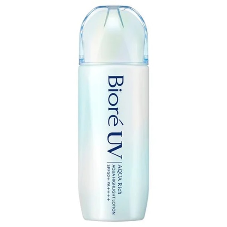 AsiaBeautyMall Biore UV Aqua Rich Aqua Highlight Lotion SPF 50+ PA++++ Sunscreen Lavender