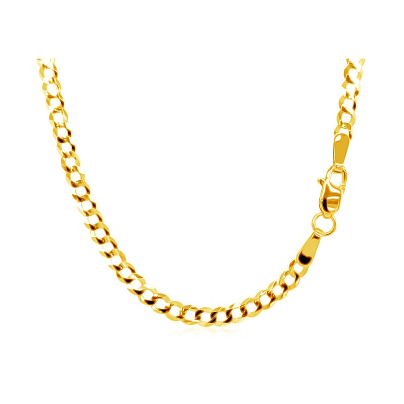 Bids.com 2.4mm 10k Yellow Gold Curb Chain Necklaces White Smoke 16 / Yellow Gold,18 / Yellow Gold,20 / Yellow Gold,One / Yellow Gold