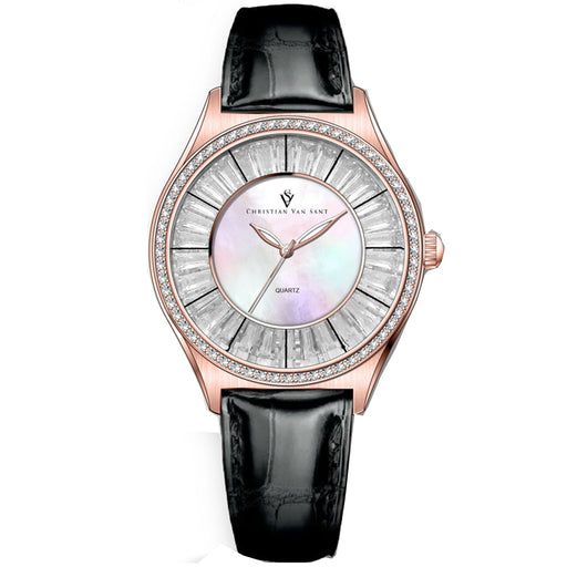 Bids.com Christian Van Sant Women's Luna Watches White Smoke