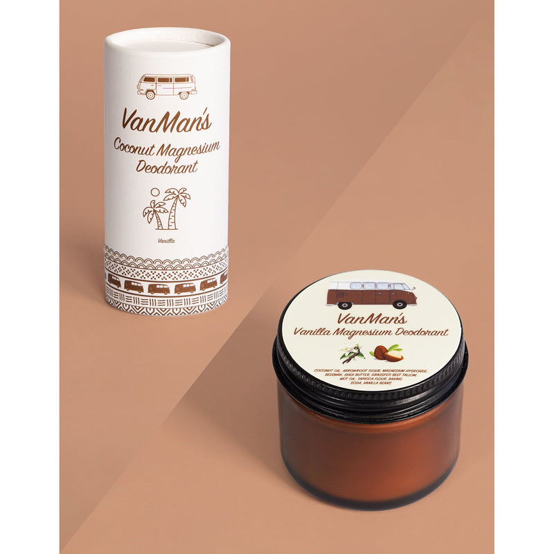 VanMan VanMan's Vanilla Magnesium Deodorant - 2 oz Rosy Brown Vanilla / Stick,Vanilla / Jar