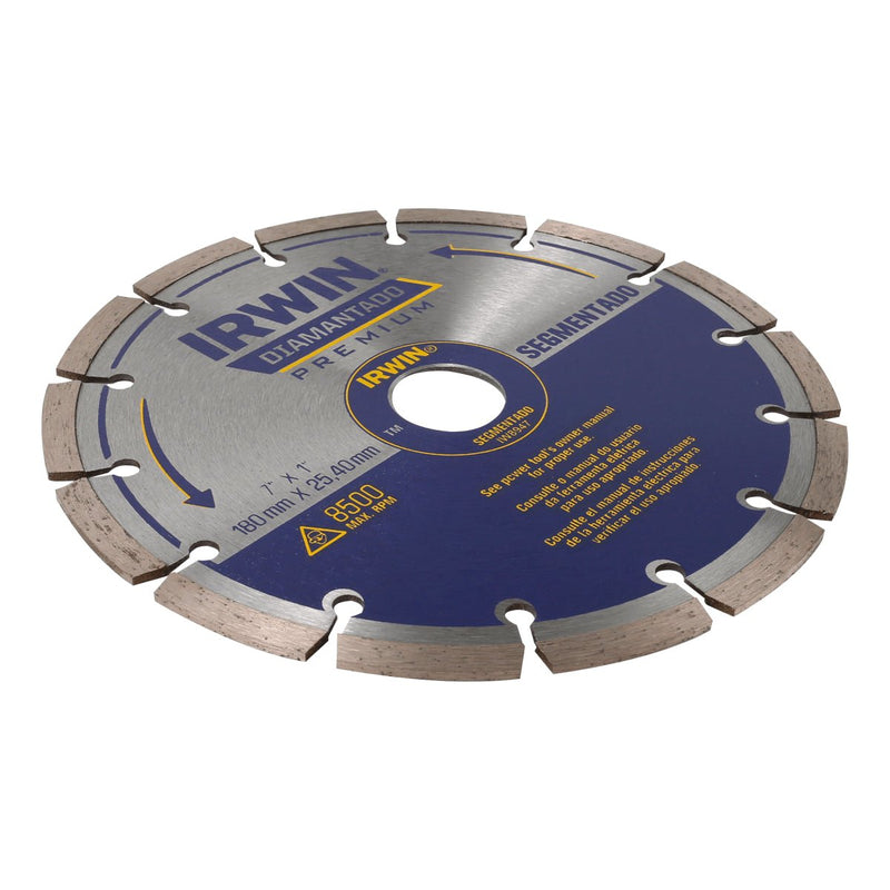 VIP Extensions Diamond Irwin 7" x 1" / 180mm x 25.4mm Saw Blade Salon Supplies White Smoke