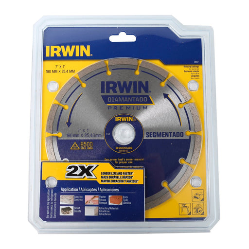 VIP Extensions Diamond Irwin 7" x 1" / 180mm x 25.4mm Saw Blade Salon Supplies White Smoke