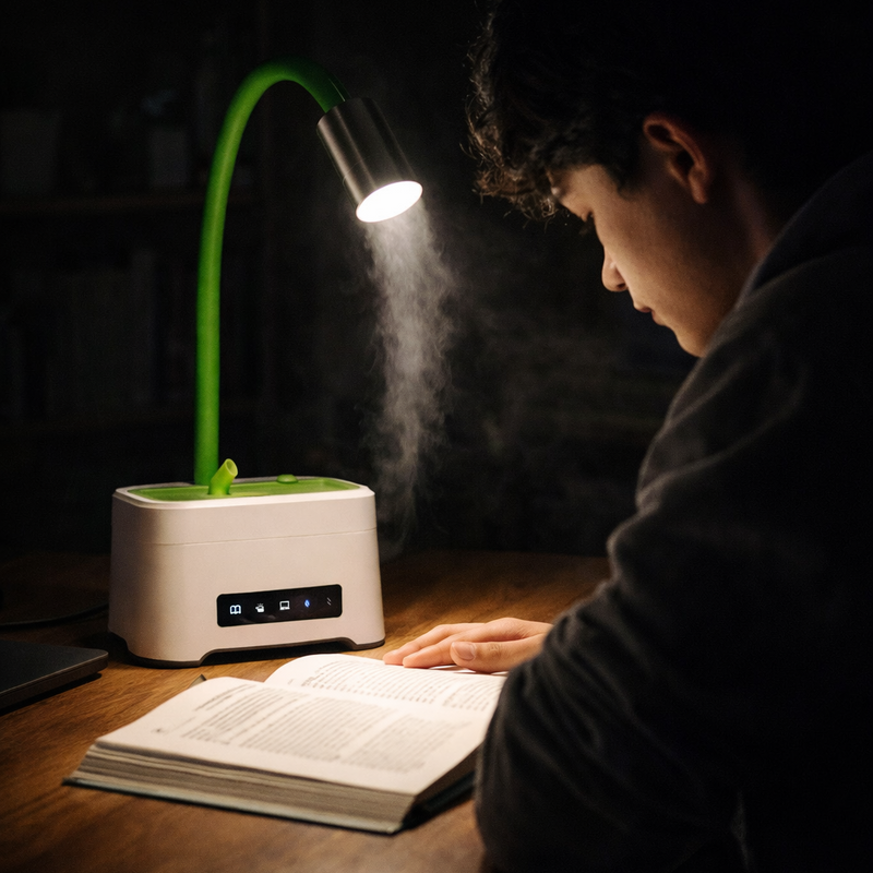 ZAQ Skin & Body ZAQ Lumin Aromatherapy Diffuser | Ultrasonic Mist, LED Lamp & Humidifier Diffusers Black Green,Orange