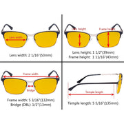 eyekeeper.com Rectangle Blue Light Blocking Eyeglasses LX19039-BB90 Eyeglasses Dark Slate Gray Black / without magnification,Blue / without magnification,Purple / without magnification,Red / without magnification