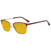 eyekeeper.com Rectangle Blue Light Blocking Eyeglasses LX19039-BB90 Eyeglasses Goldenrod Red / without magnification
