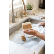 Butter Me Up Organics Organic Solid Dish Soap Bar Home Lavender Dish Soap Bar + Stained Wood Bamboo Soap Dish,Dish Soap Bar + Eco Dish Sponges,Dish Soap Bar + Sisal Hand Brush,Dish Soap Bar solo