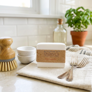 Butter Me Up Organics Organic Solid Dish Soap Bar Home Light Gray Dish Soap Bar + Stained Wood Bamboo Soap Dish,Dish Soap Bar + Eco Dish Sponges,Dish Soap Bar + Sisal Hand Brush,Dish Soap Bar solo