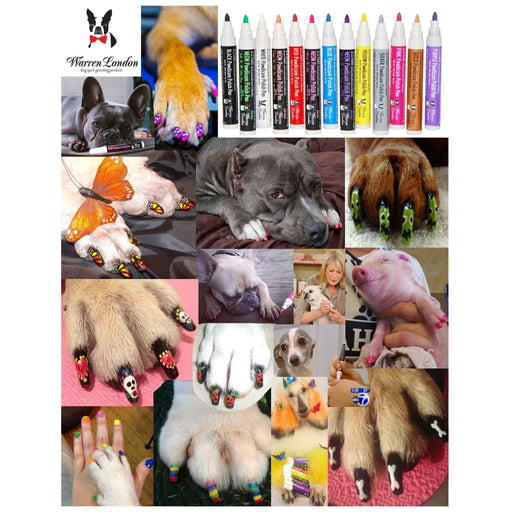 Warren London Dog Nail Art Printout Dog Nail Polish White Smoke