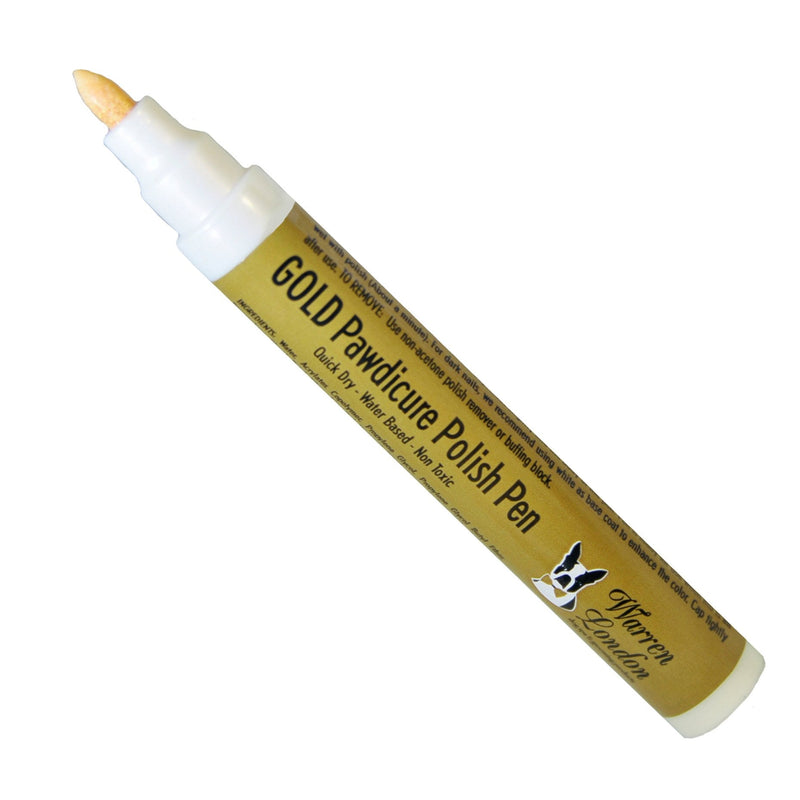 Warren London Pawdicure Polish Pens - Choose From 13 Colors! - Dog Nail Polish Dog Nail Polish White Smoke Gold