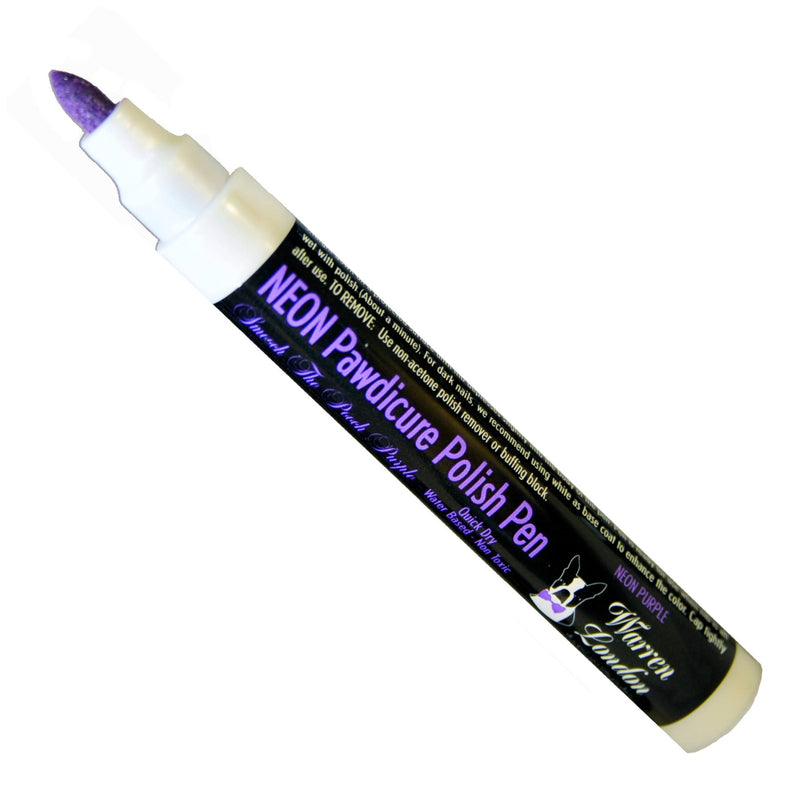 Warren London Pawdicure Polish Pens - Choose From 13 Colors! - Dog Nail Polish Dog Nail Polish White Smoke Neon Purple