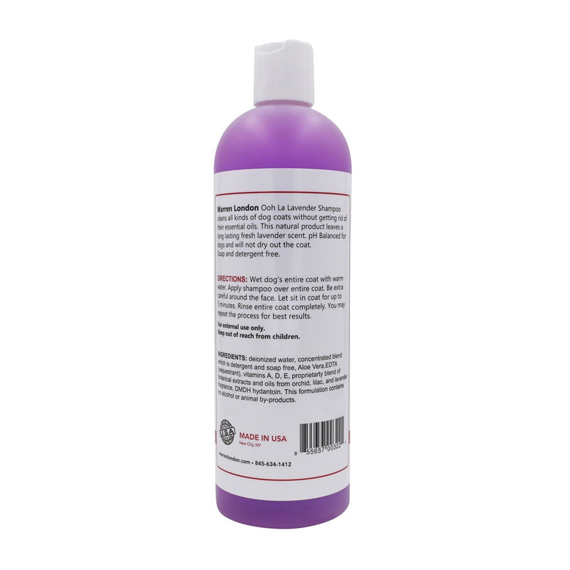 Warren London Calming Lavender Dog Shampoo w/Aloe Vera & Essential Oils Dog Shampoo Dark Gray