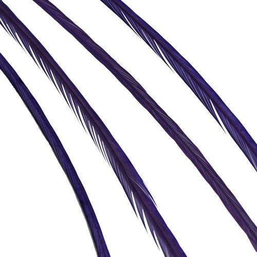 VIP Extensions Donna Bella Solid Purple Feather Hair Extensions Hair Extension Accessories White Smoke