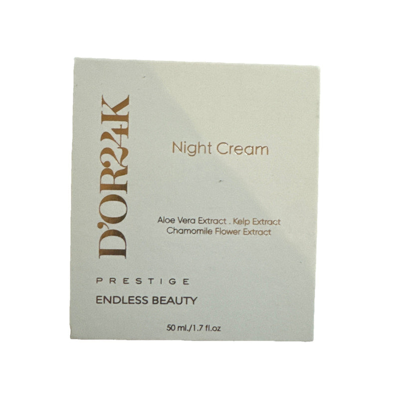 VIP Extensions D’OR 24K Prestige Endless Beauty Recovery Night Cream 1.7 oz Gold Infused Skin Care Gray