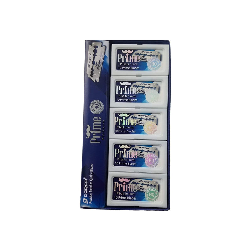 Dorco Dorco Prime Platinum Double Edge Razor Blades - 10x10 Pack Razor Blades Dark Slate Gray
