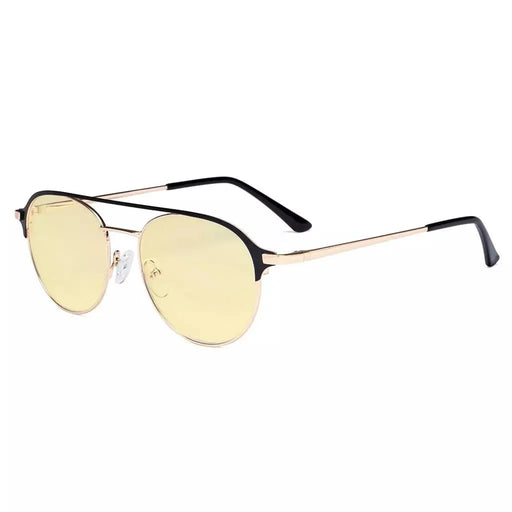 eyekeeper.com Double Bridge Blue Light Blocking Eyeglasses LX19027-BB60 Eyeglasses White Smoke Black / without magnification,Blue / without magnification,Red / without magnification