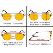 eyekeeper.com Double Bridge Blue Light Blocking Eyeglasses LX19027-BB90 Eyeglasses Orange Black / without magnification,Blue / without magnification,Red / without magnification