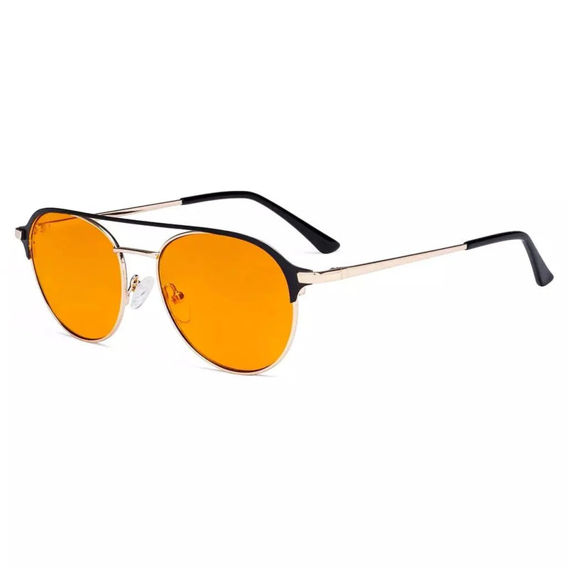 eyekeeper.com Double Bridge Blue Light Blocking Eyeglasses LX19027-BB98 Eyeglasses White Smoke Black / without magnification