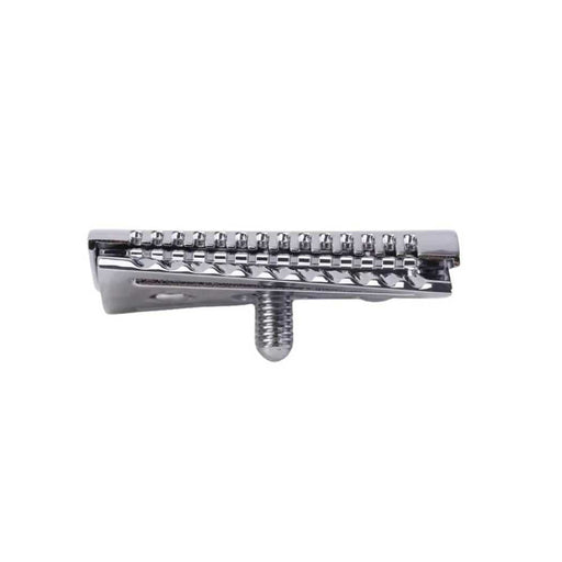 Shave Essentials Double-Sided Safety Razor Head Razors & Razor Blades White Smoke Slant