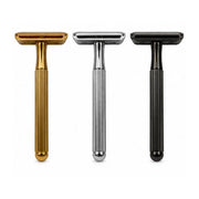Shave Essentials Double-Sided Safety Razor V2 Razors & Razor Blades White Smoke SILVER,BLACK,GOLD