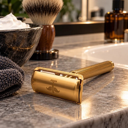 Shave Essentials Double-Sided Safety Razor V2 Razors & Razor Blades Rosy Brown SILVER,BLACK,GOLD