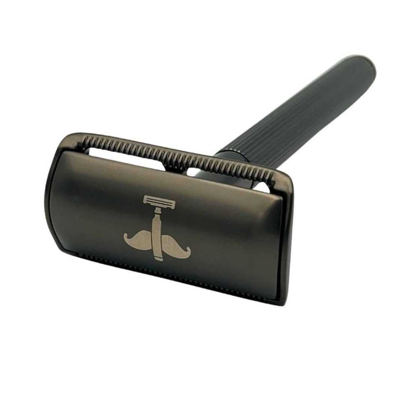 Shave Essentials Double-Sided Safety Razor V2 Razors & Razor Blades White Smoke BLACK
