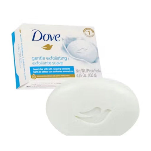 VIP Extensions Dove Gentle Exfoliating Beauty Bar, 3.5 oz Bar Soap White Smoke