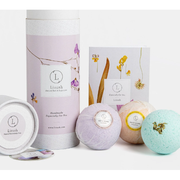 Lizush Bath Bombs, Spa Gift Set, Unique gift for Her, Gift for Mother, Care Package, Shower Bombs in a Tube, Relaxation Gift, BFF.. BATH BOMBS Light Gray