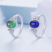 Bids.com 925 Sterling Silver Ring 1.7mm Size 6.0 with Transparent Glass for Women Rings Light Gray 6,7,8
