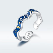 Bids.com S925 Sterling Silver Ring for Women Rings White Smoke