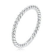 Bids.com 925 Sterling Silver Oxidized Ring Size 6.0 for Women Rings White Smoke 6,7,8