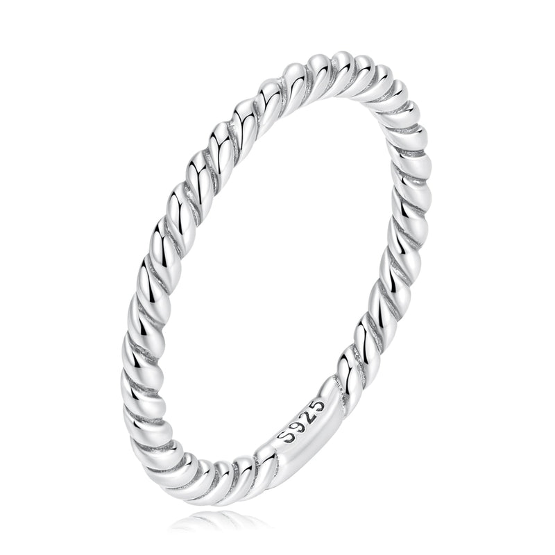 Bids.com 925 Sterling Silver Oxidized Ring Size 6.0 for Women Rings White Smoke 6,7,8