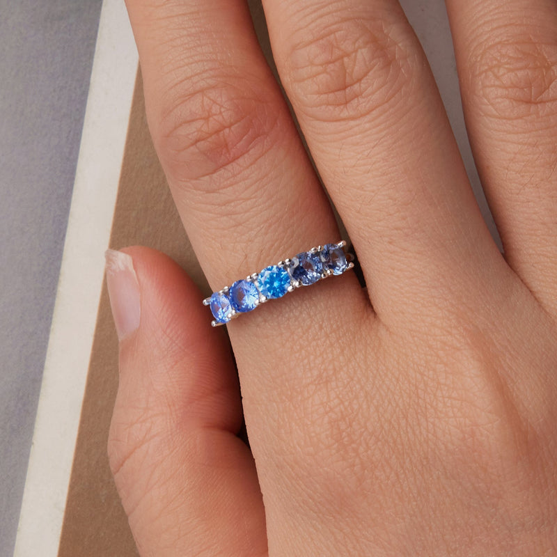 Bids.com 925 Sterling Silver Ring with White Gold Plating for Women, Size 6.0 Rings Rosy Brown 6,7,8,6GN,6PK,7GN,7PK,8GN,8PK
