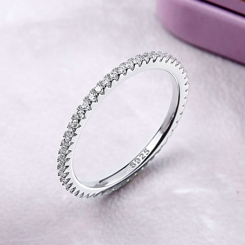 Bids.com 925 Sterling Silver Platinum Plated CZ Pavé Setting Ring Size 5.0 for Women Rings Lavender 5,6,7,8,9,10,5J,6J,7J,8J,10J,6B,7B,8B,6BU,7BU,8BU,5B,9B,6C,7C,8C,6D,7D,8D,5BU,5C,10D,5D,9D,10B,10BU,10C,9C,9BU,9J