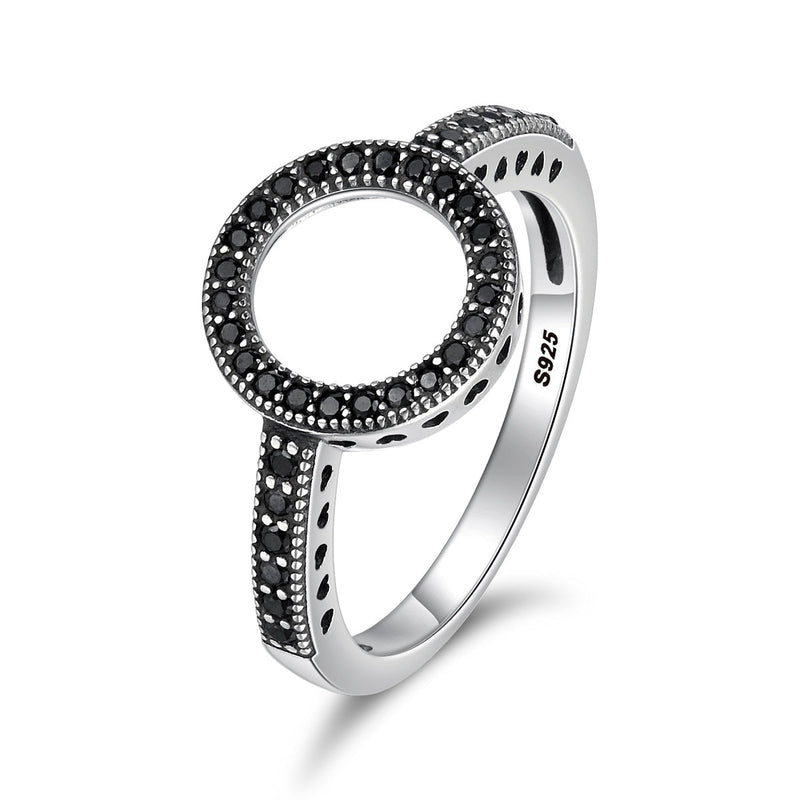 Bids.com 925 Sterling Silver Size 7.0 Minimalist Ring for Women Rings White Smoke 7