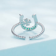 Bids.com 925 Sterling Silver Plated Platinum CZ Ring for Women Rings Lavender
