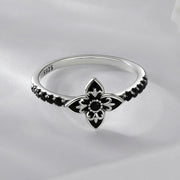 Bids.com 925 Sterling Silver Enamel 0.9x1.0cm Pendant Rings for Women Rings Gray 6,7,8