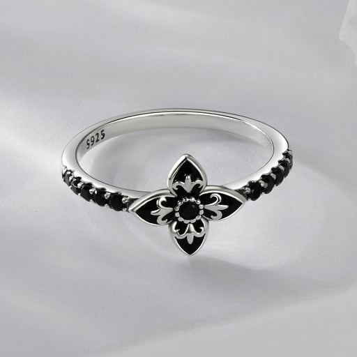 Bids.com 925 Sterling Silver Enamel 0.9x1.0cm Pendant Rings for Women Rings Gray 6,7,8