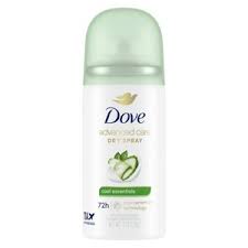 Dove Dove Cool Essentials Travel Size Dry Spray Deodorant (Cucumber & Green Tea) 1 oz Deodorant & Anti-Perspirant White Smoke