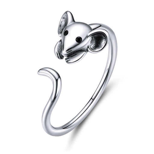 Bids.com S925 Oxidized Silver Ring Rings White Smoke Default Title
