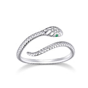 Bids.com 925 Sterling Silver CZ Plated Platinum Ring - Slim and Elegant Style Rings White Smoke B,C,D